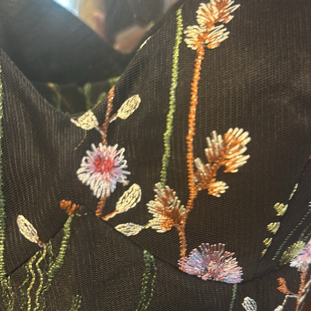 ✔️#65B BNWT MAC DUGGAL FLORAL EMBROIDERED SRESS #12345 - Picture 8 of 8